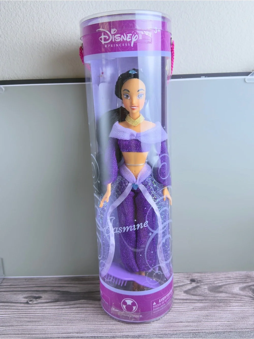 Disney Store Princess Jasmine & Ariel Tube Dolls Lot of 2 NIB Sealed